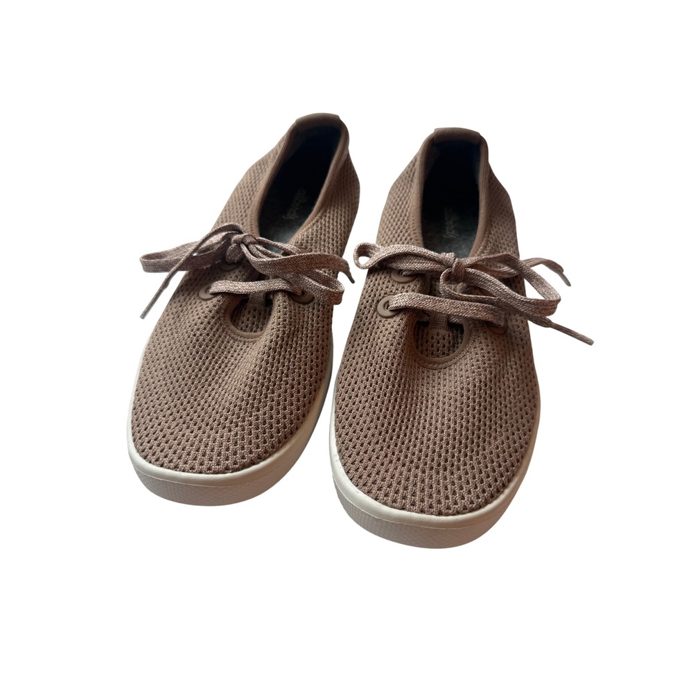 Allbirds Tree Skippers Women's 7 Kauri Coffee Brown Knit Lace Up Casual Shoes